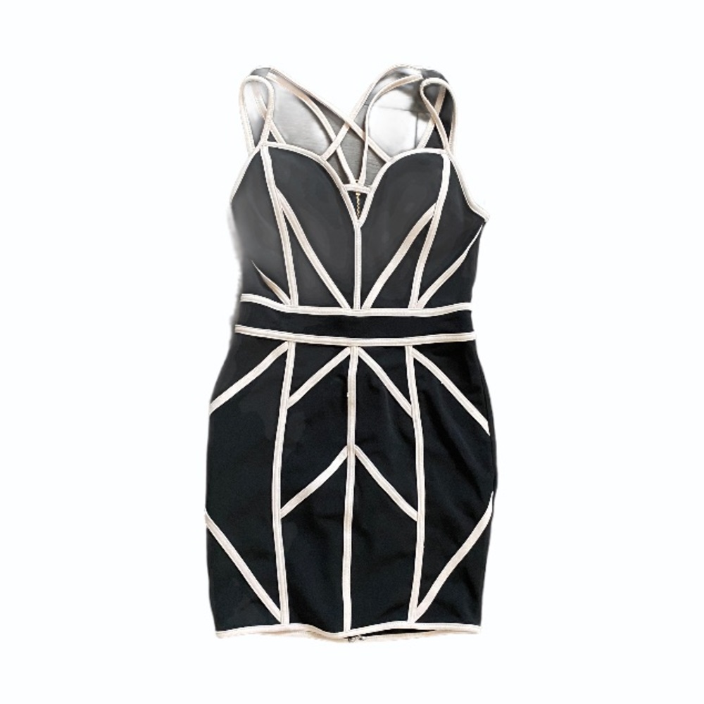 Black and Beige dress - Picture 3 of 6